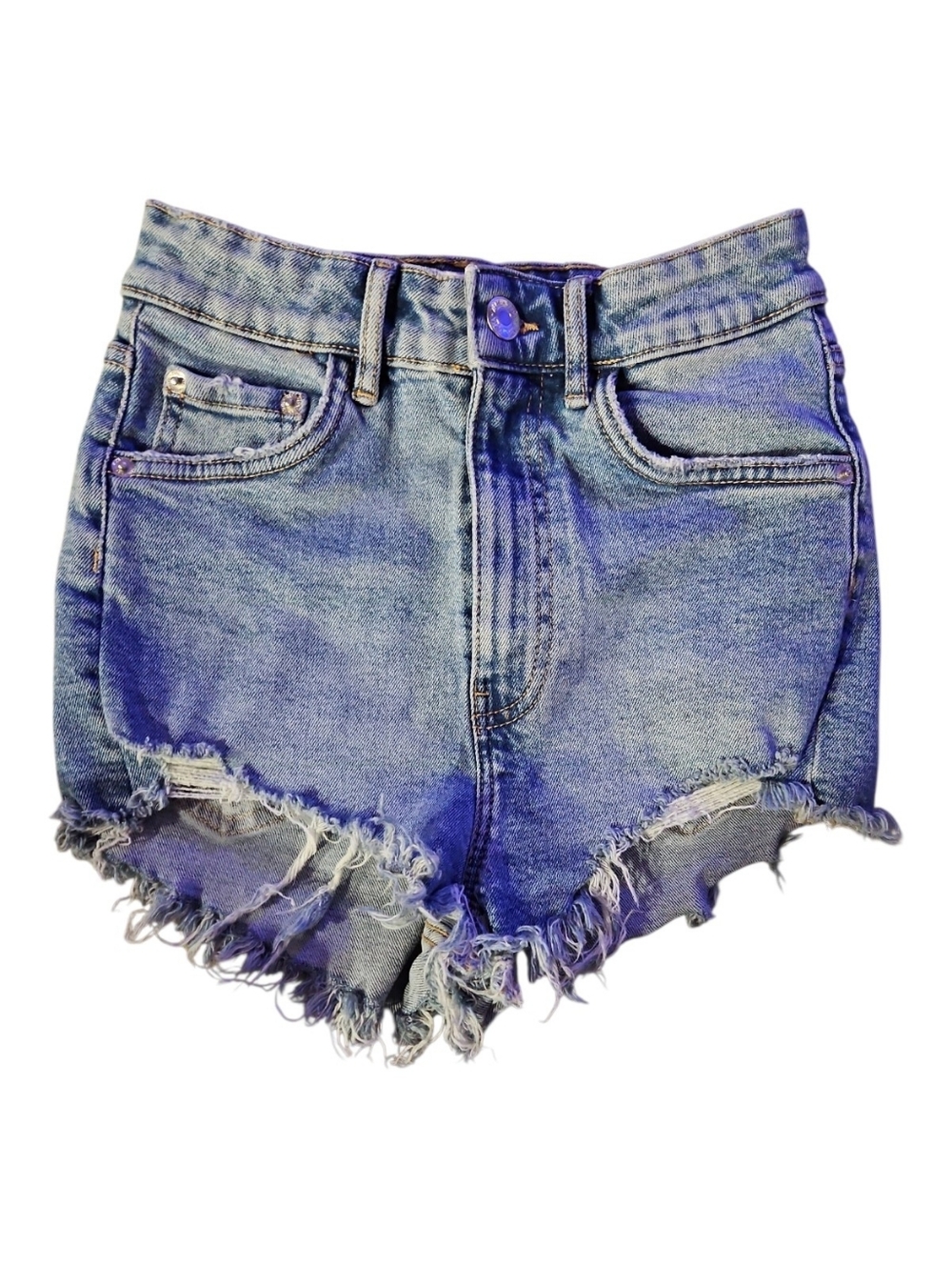 Zara Distressed Denim Cutoff Shorts